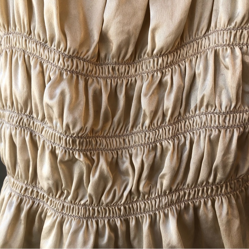 Reformation Silk Viviana Top Champagne size M Medium - Picture 8 of 13